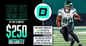 ESPN Bet Promo Code, Get $250 Bonus, Jets-Bills Best Bets, Breece Hall