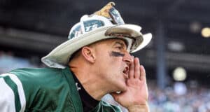 Fireman Ed, NY Jets Fans, Vegas, Plane