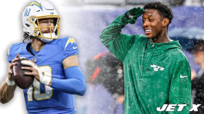 Justin Herbert, Sauce Gardner, NY Jets, Chargers, MNF