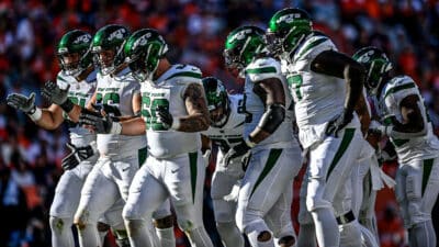 Mekhi Becton, New York Jets Offensive Line, Getty Images