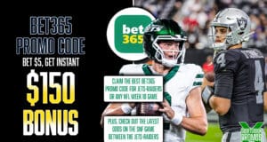 bet365 Promo Code, Get $150 Sportsbook Bonus, NFL Week 10, Jets-Raiders