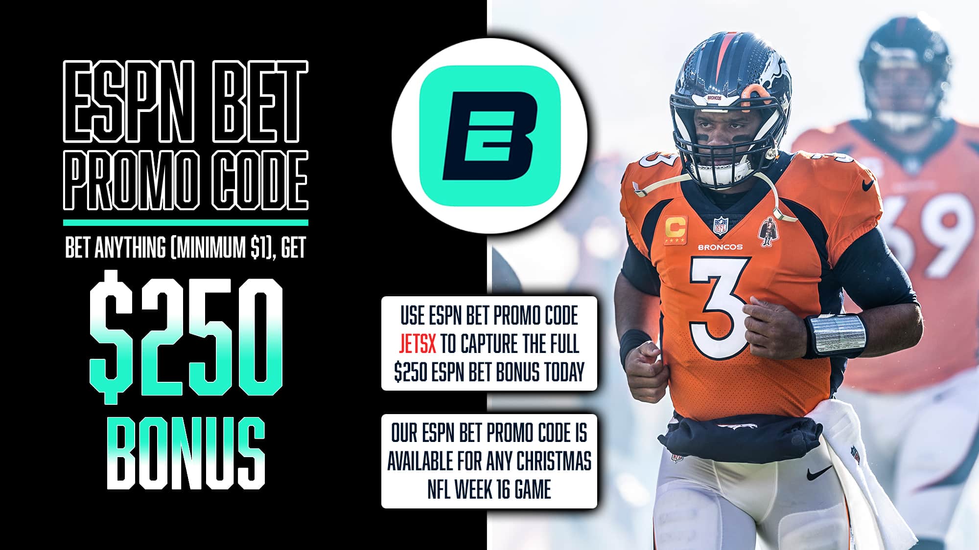 ESPN Bet Promo Code, JETSX, Christmas, NFL Week 16