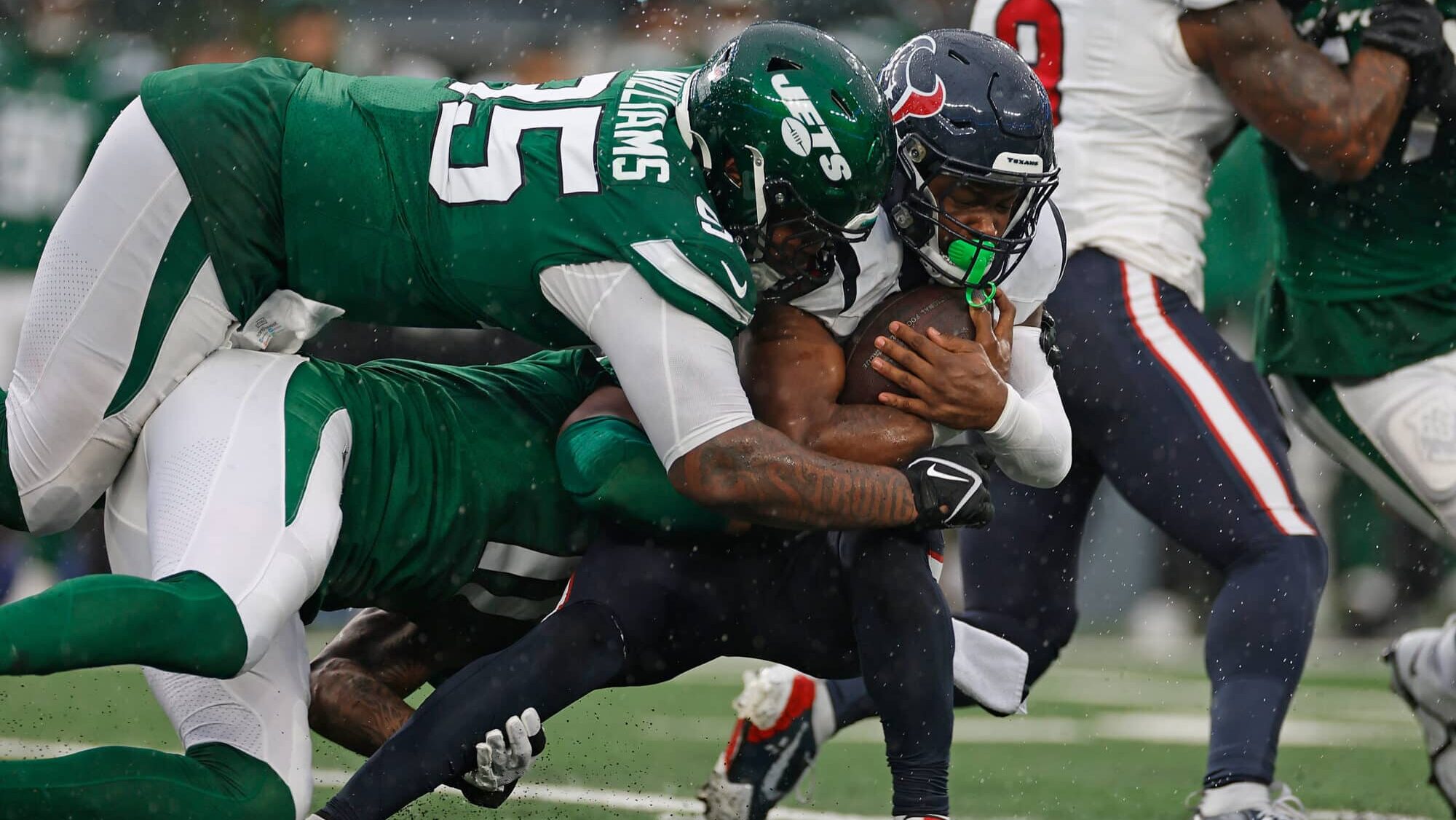 Quinnen Williams, C.J. Stroud, New York Jets, Houston Texans