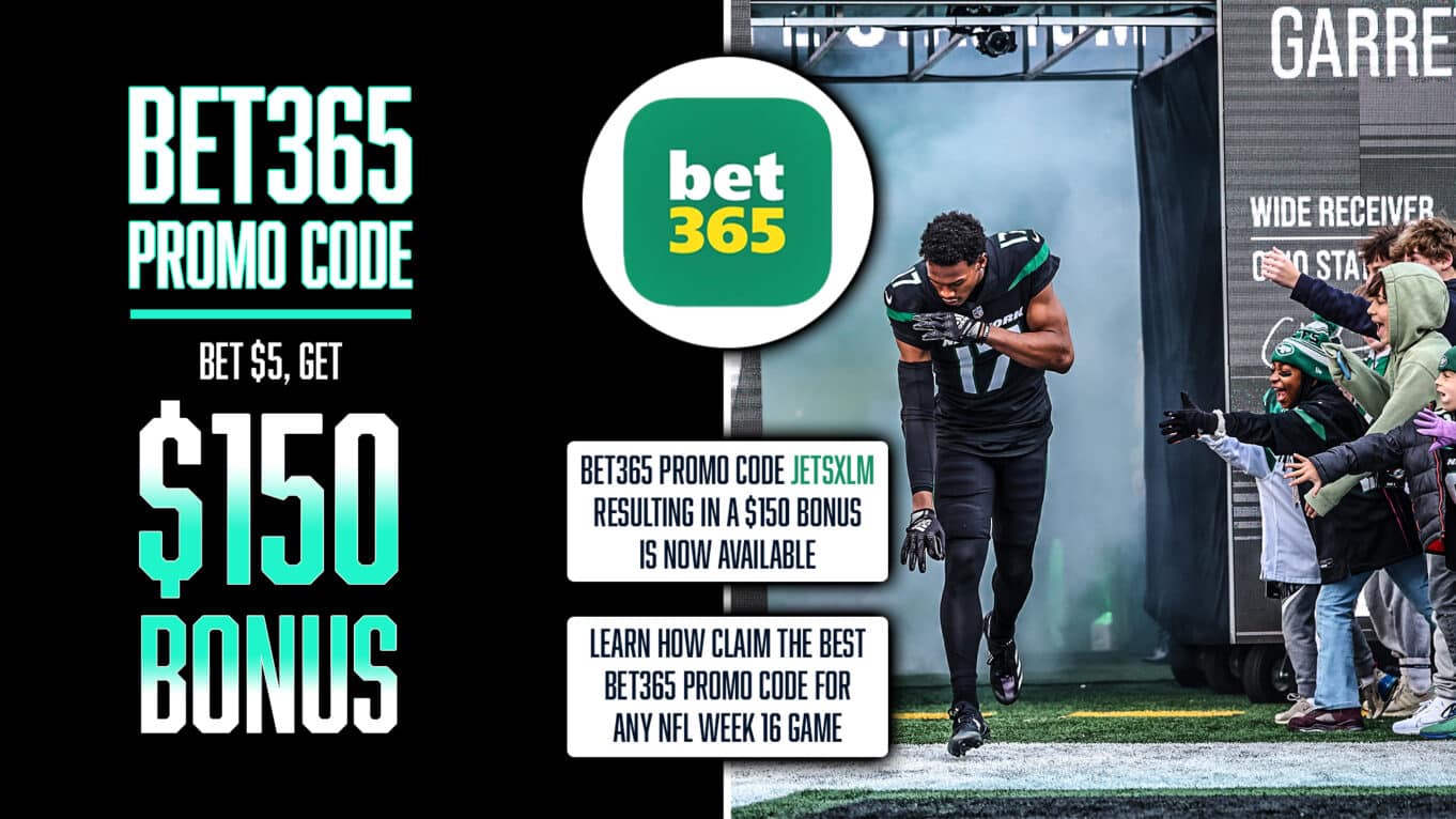 Bet365 Promo Code JETSXLM: Get $150 Bonus For NFL Week 16