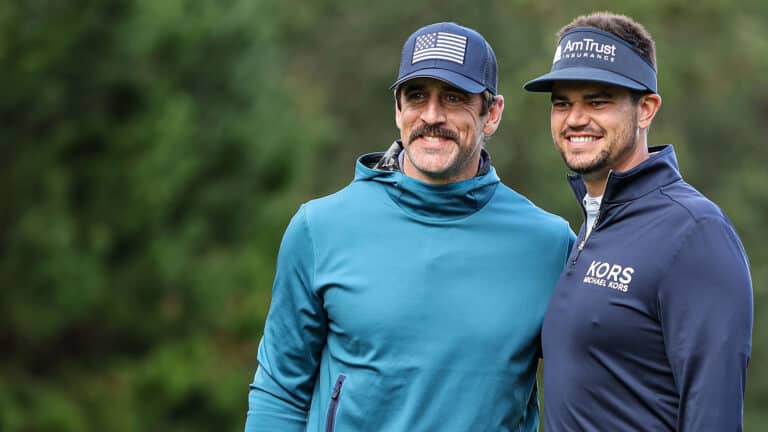 Aaron Rodgers seen consoling NY Jets fan at Lake Tahoe