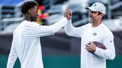 Aaron Rodgers, Sauce Gardner, NY Jets, NFL, Media