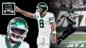 Aaron Rodgers, Breece Hall, Garrett Wilson, New York Jets, podcast