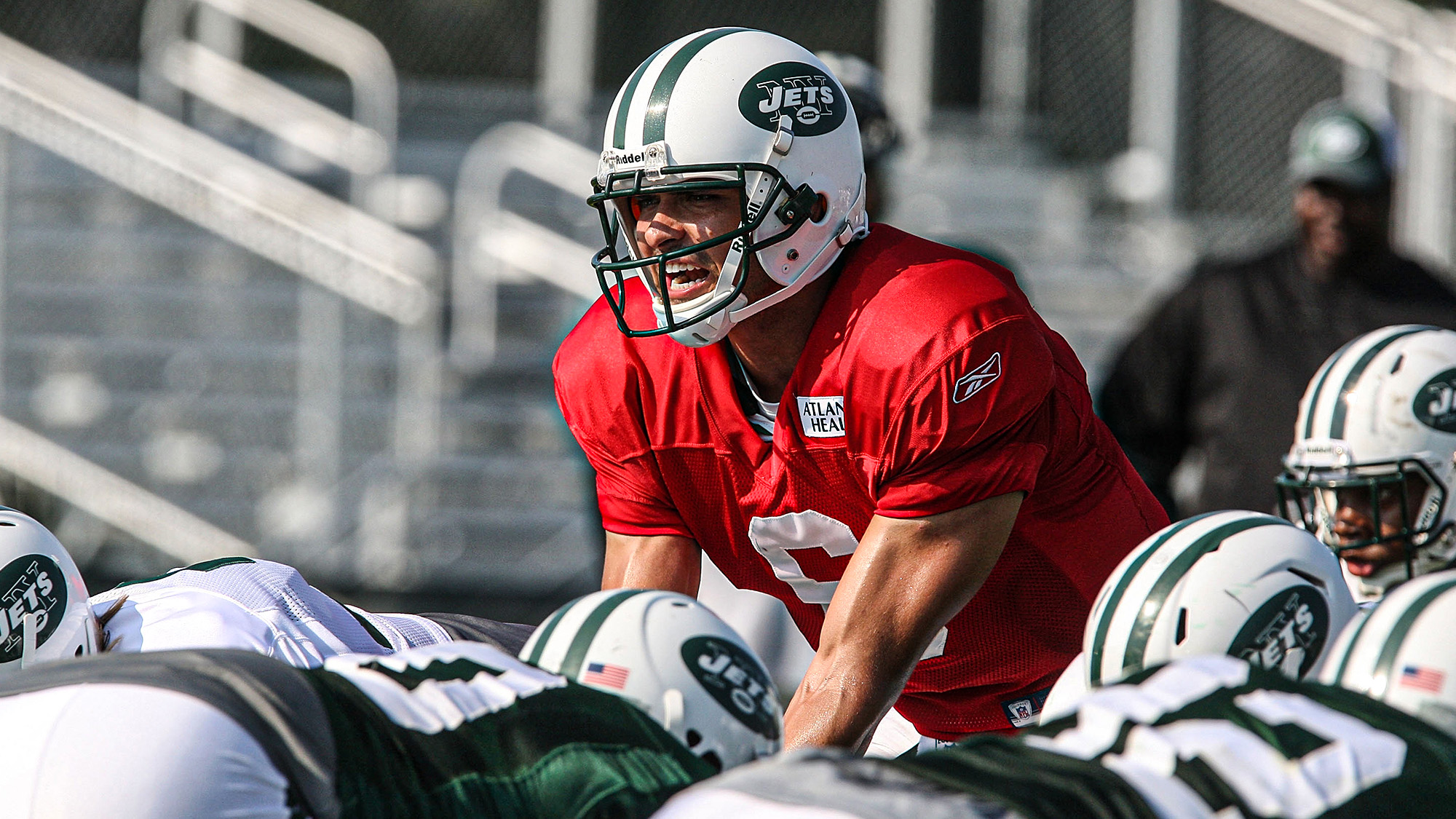 Mark Sanchez, NY Jets, NFL, QB, Practice, Training Camp