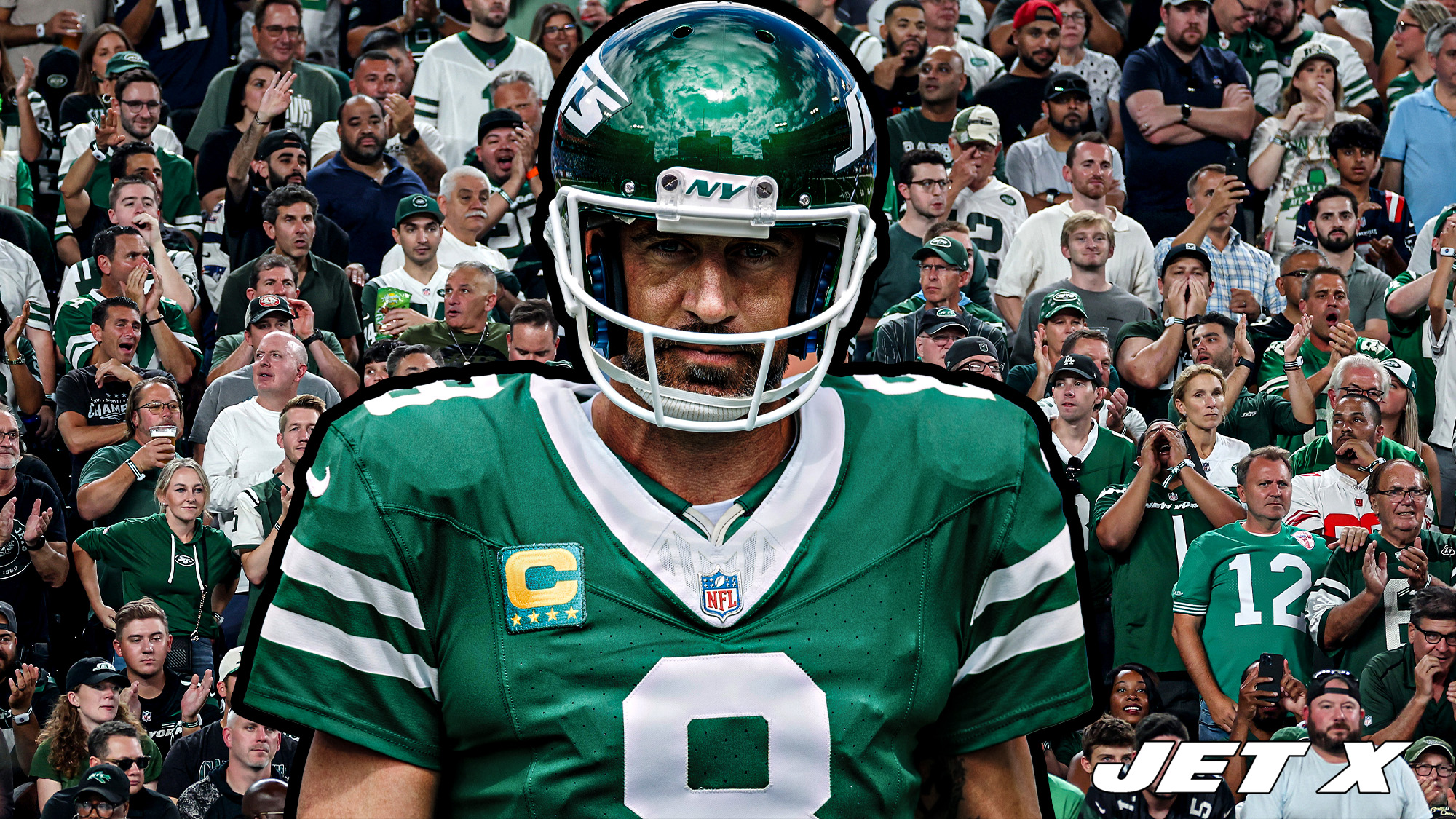 Aaron Rodgers, NY Jets, NFL, MetLife Stadium, Fans, Crowd