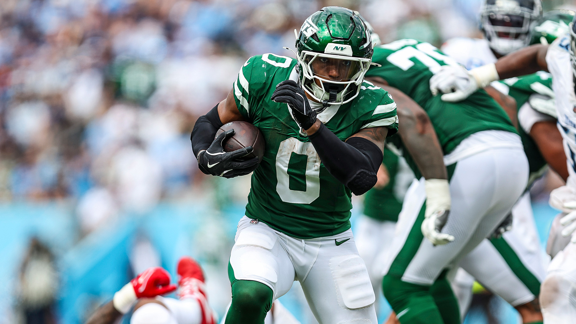 Braelon Allen, NY Jets, NFL, RB, Rookie of the Week