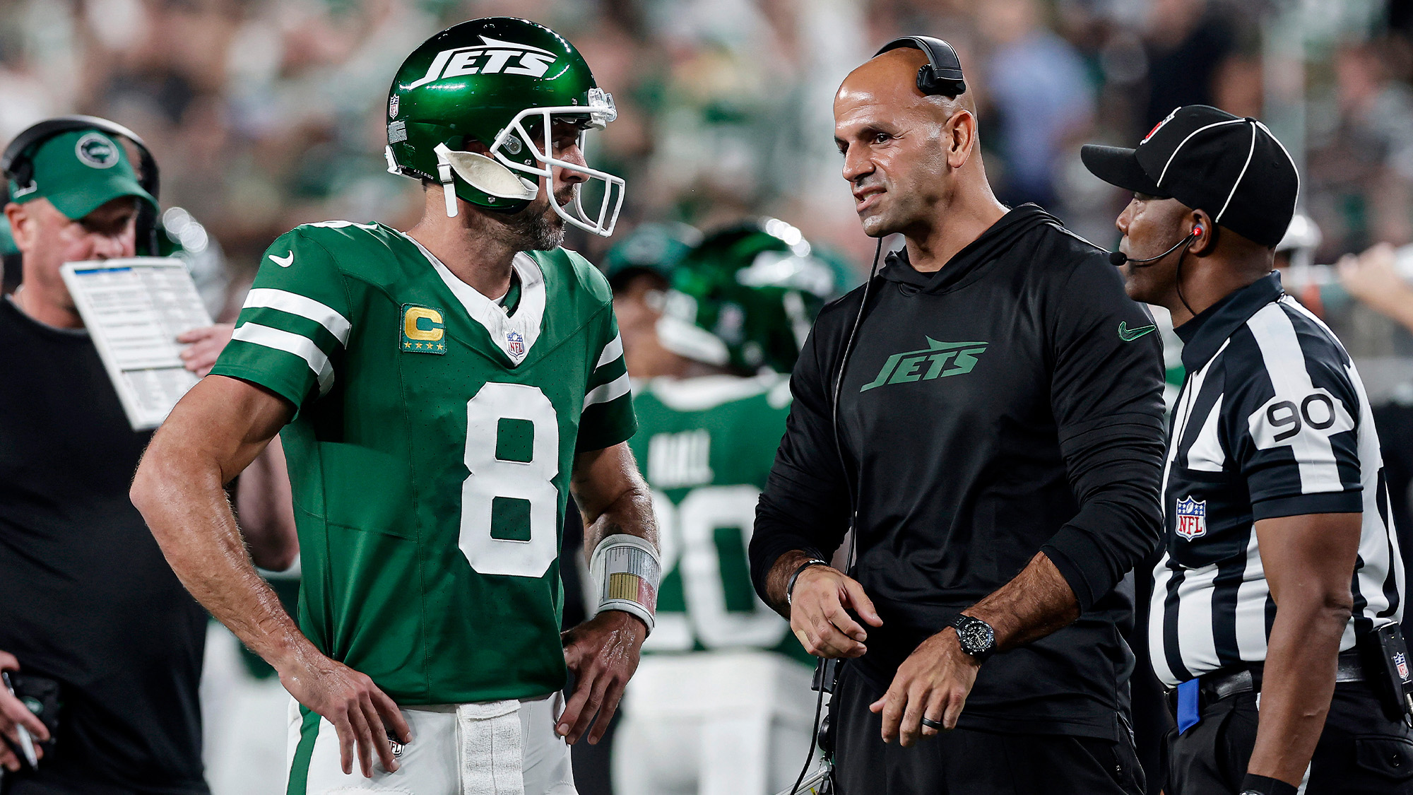 Aaron Rodgers, NY Jets, Robert Saleh, HC, Fired, Off