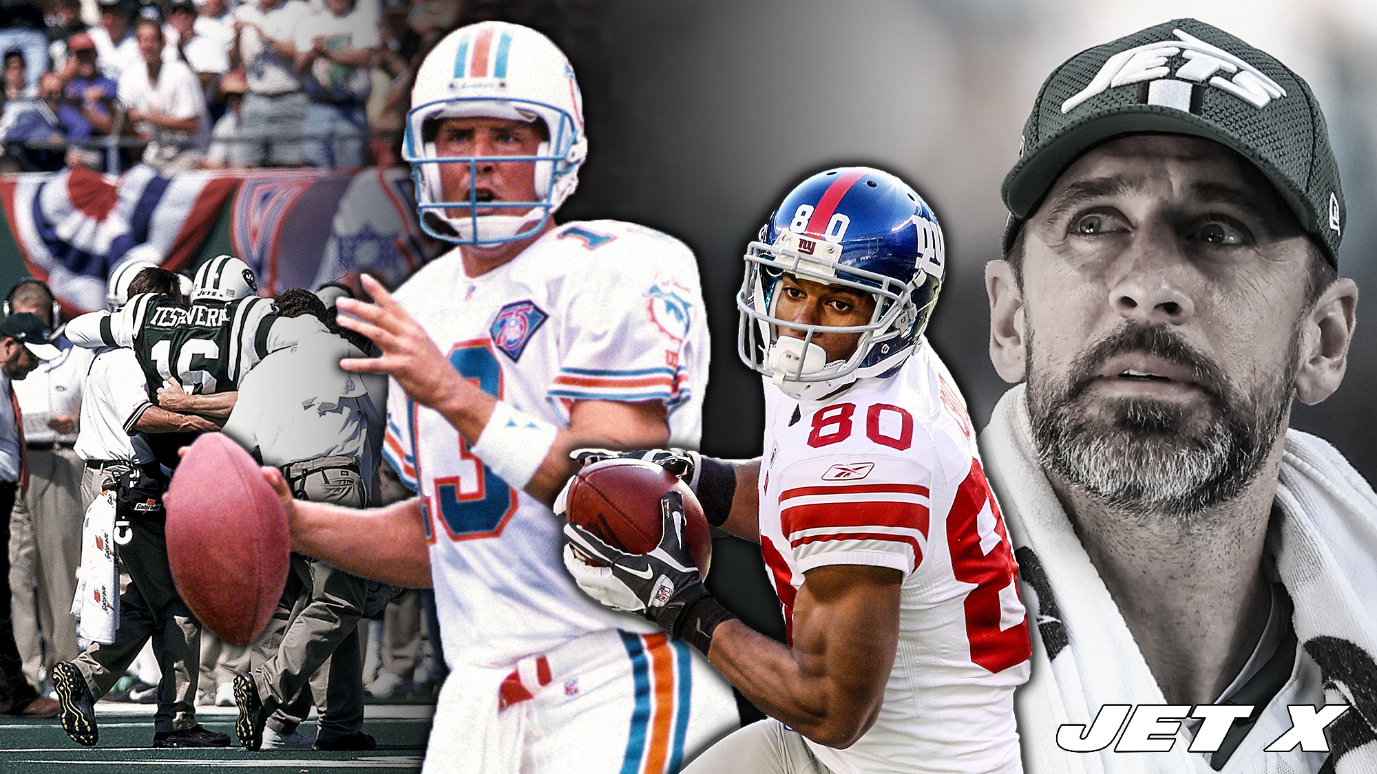 Vinny Testaverde, Dan Marino, Victor Cruz, Aaron Rodgers