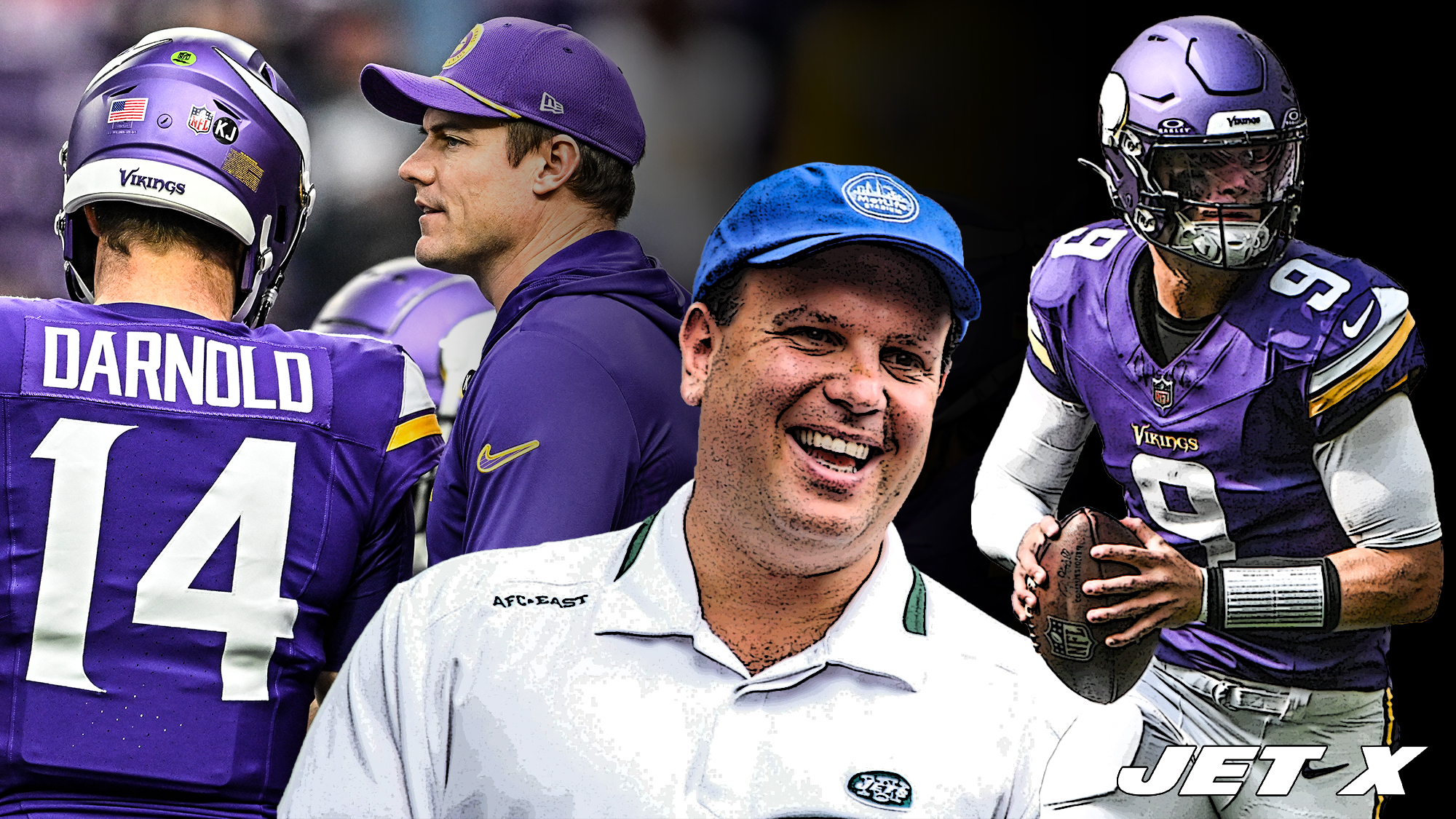 Mike Tannenbaum, J.J. McCarthy, Sam Darnold, Kevin O'Connell, New York Jets, Minnesota Vikings