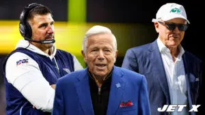 Mike Vrabel, Robert Kraft, Woody Johnson, New York Jets, New England Patriots