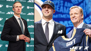 Darren Mougey, GM, Jared Goff, NFL Draft, Trade Up, NY Jets, 2025, History