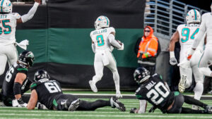 Jevon Holland, New York Jets, Miami Dolphins, Black Friday 2023