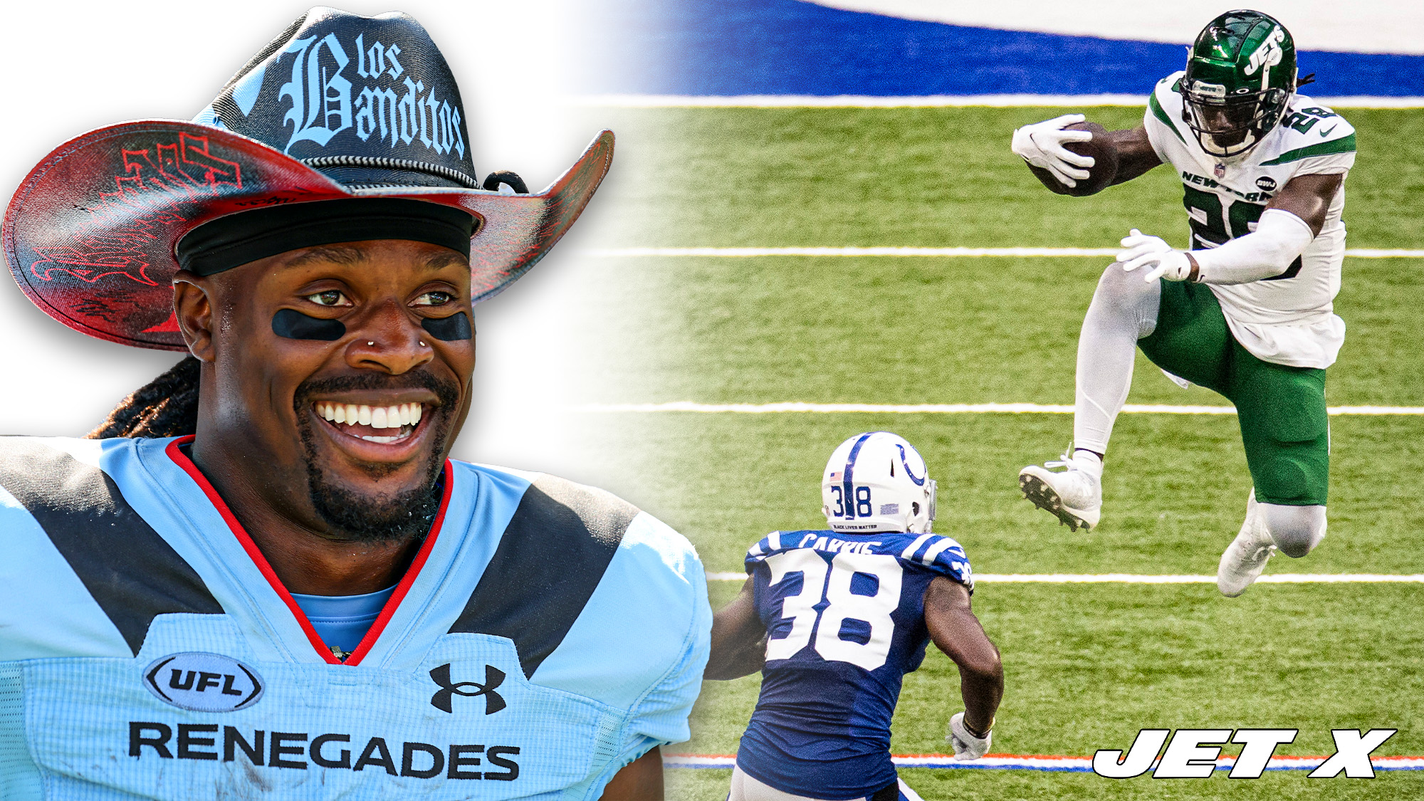 Kalen Ballage, NY Jets, UFL, Renegades