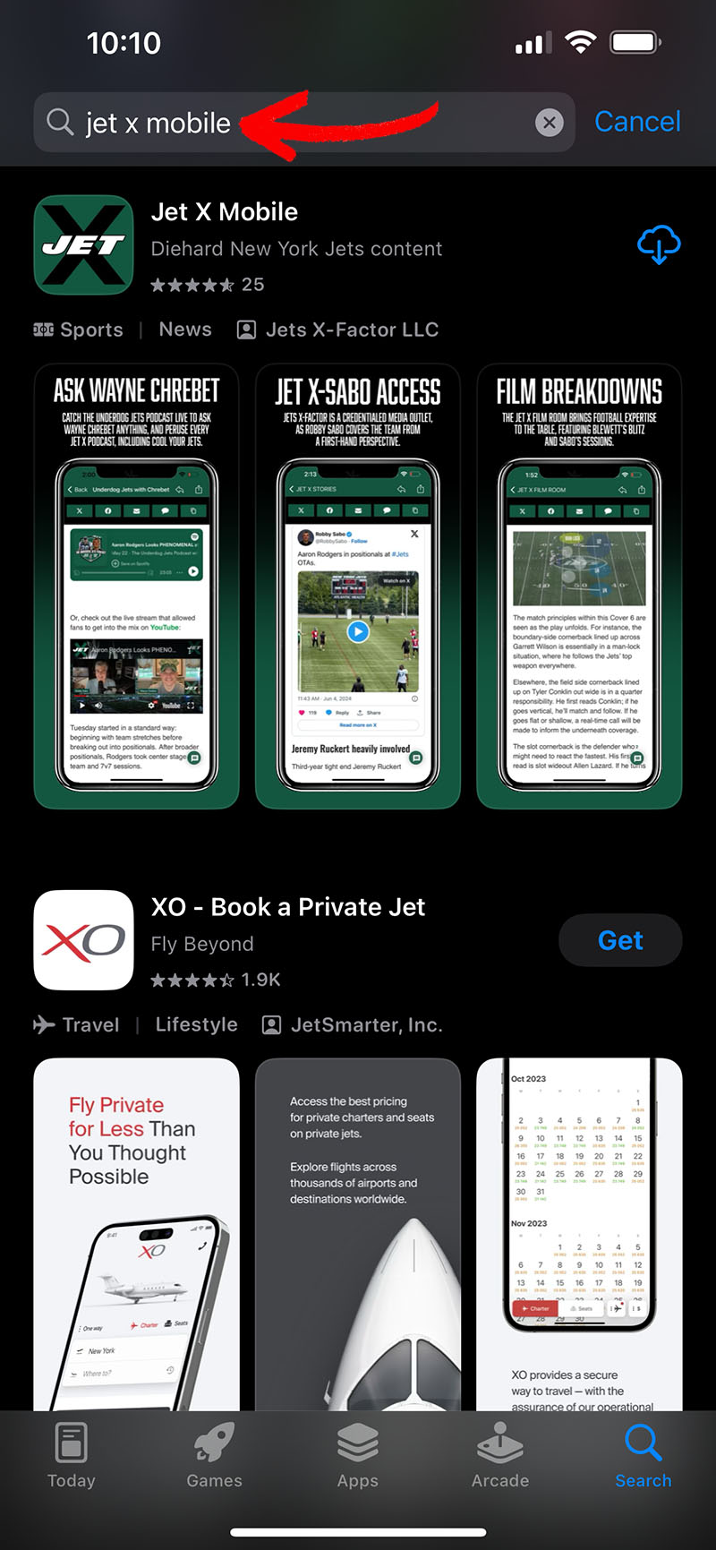 Jet X Mobile App