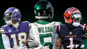 Garrett Wilson, Justin Jefferson, Ja'Marr Chase, New York Jets