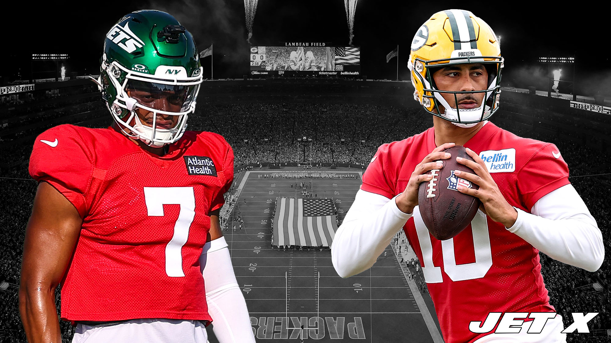 Justin Fields, Jordan Love, New York Jets, Green Bay Packers, Lambeau Field