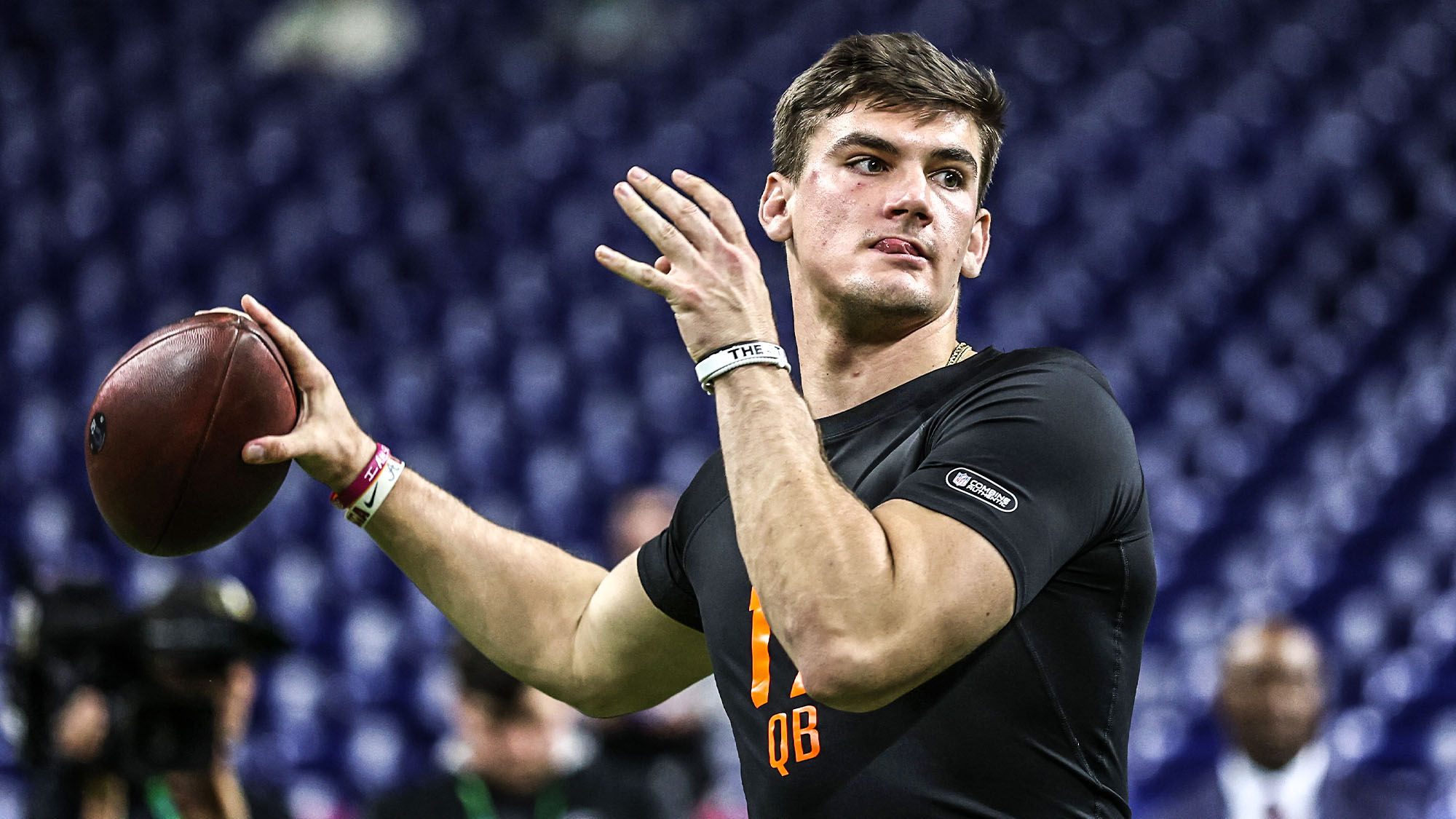 Potential NY Jets QB target Ty Simpson throws at the combine (Highlights)